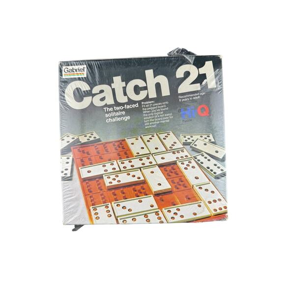 Vintage Catch 21 Solitaire Game by Gabriel Games New Sealed - Picture 2 of 2